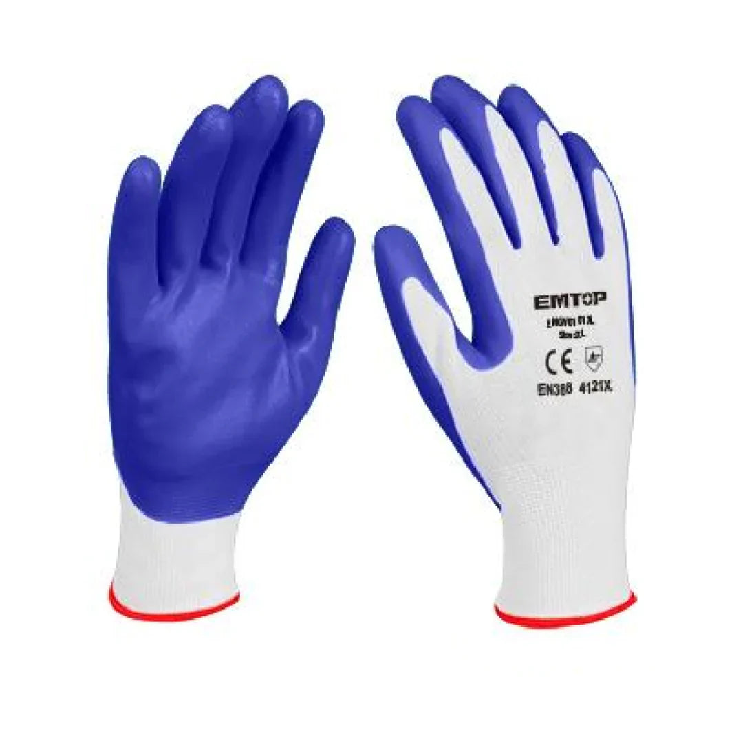 كفوف مقاس XL عمال لون ازرق EMTOP ENGV0101XL