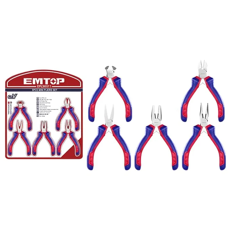 طقم قطاعات و زراديات حجم صغير من EMTOP المكونة من 5 قطع