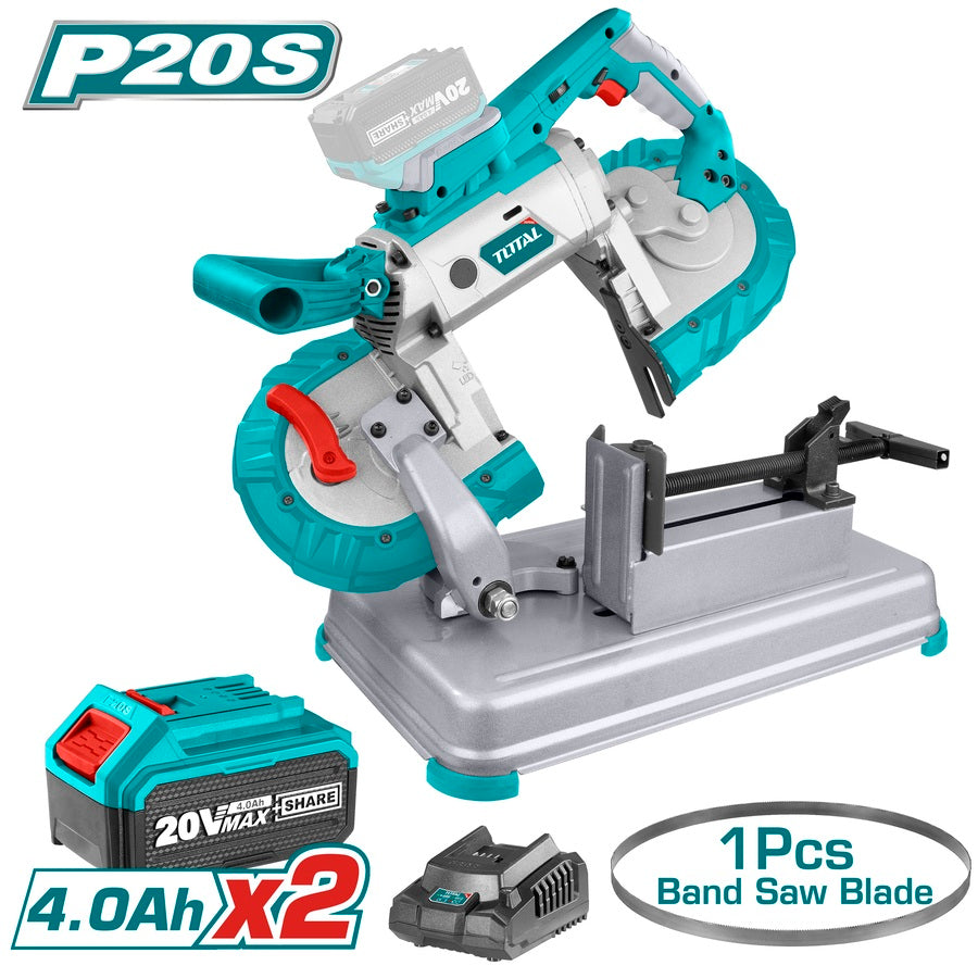 منشار مواسير شحن مع 2 بطارية 4 امبير وشاحن من Total