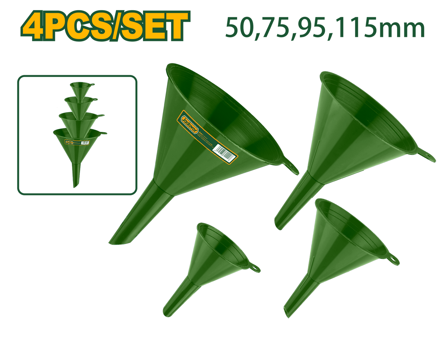 طقم محقان بلاستيك 4 قطع من جادايفر-Jadever