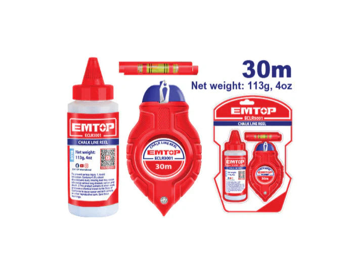 بكرة خط طباشير 30 متر EMTOP ECLR3001