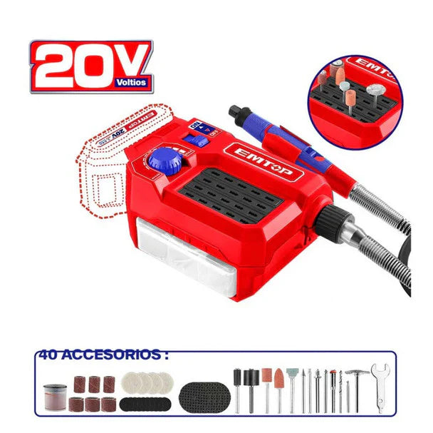 أداة صنفرة كهربائية صغيرة لاسلكية _ EMTOP ELMG2001