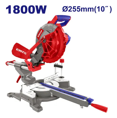 منشار ميتري منزلق EMTOP 1800W 10 بوصات