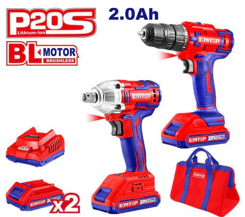 مجموعة كومبو لاسلكية من EMTOP ECKL2007 Cordless