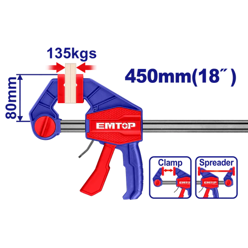 مربط نجارين اتوماتيك عريض 18 انش EMTOP ECLPQ80181