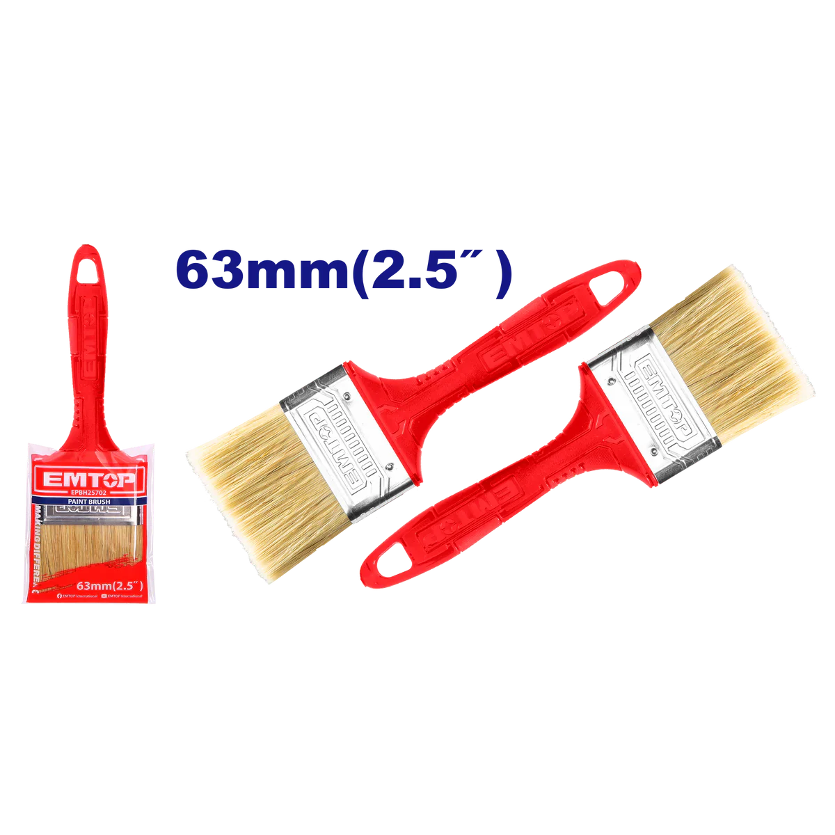 فرشاة دهان 2.5 إنش EMTOP EPBH25702