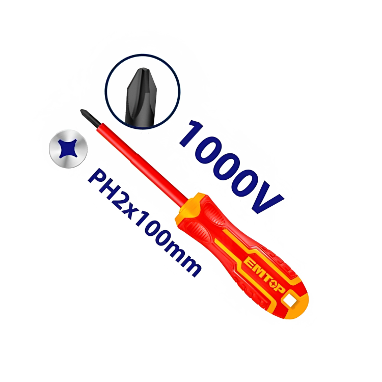 مفك مصلب كهربائي معزول EMTOP ESDRJPH2100