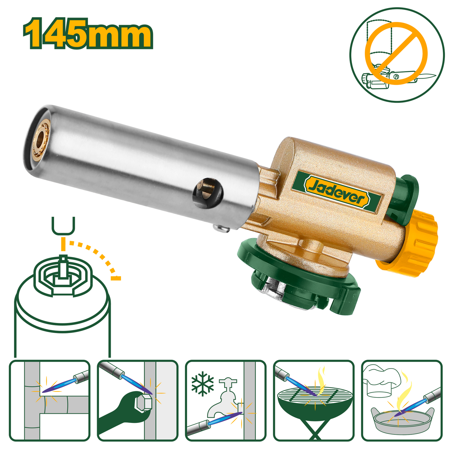 حراق غاز مع شعلة ثقيلة من النحاس من JADEVER