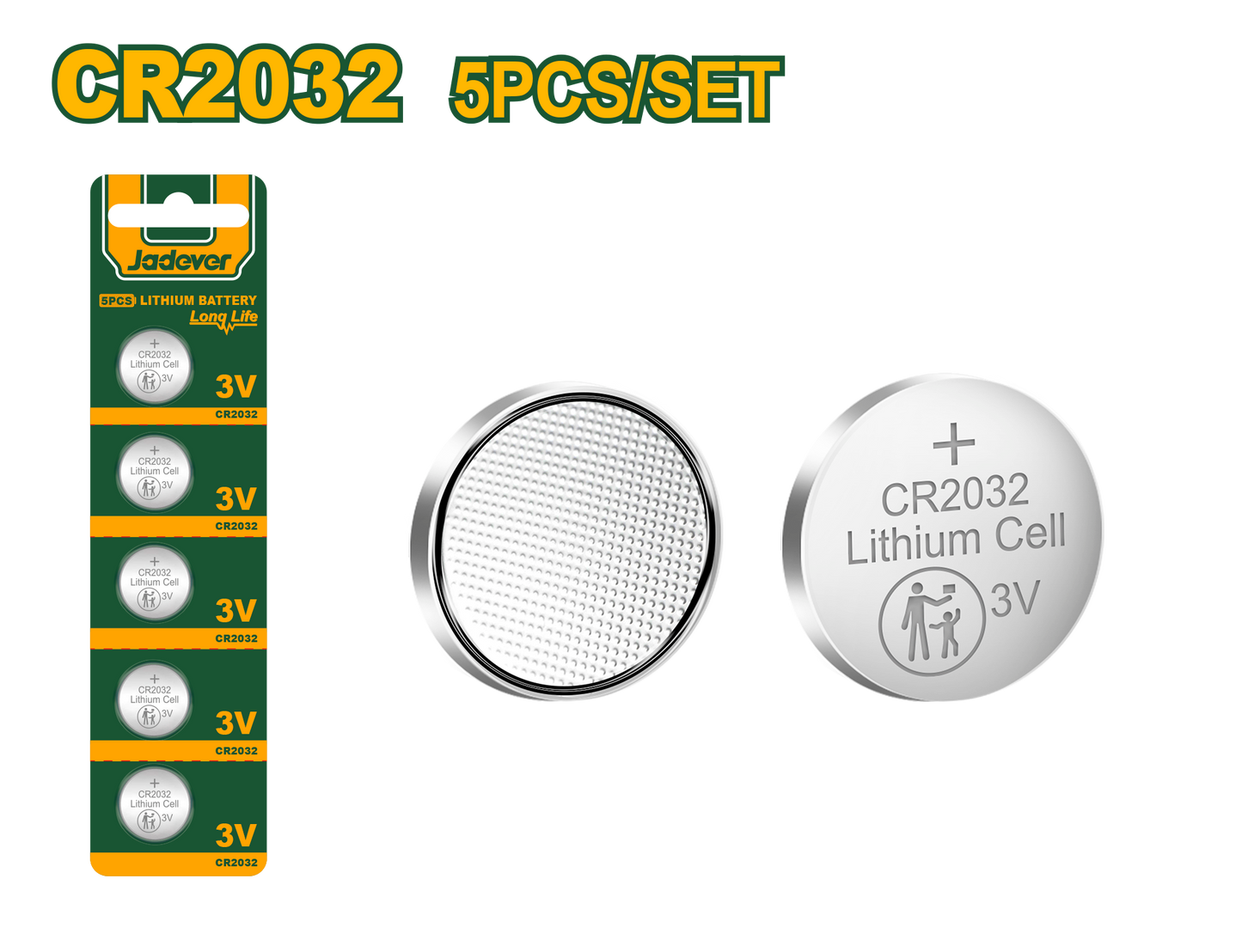 كرت بطارية ليثيوم 2032 من جادايفر Jadever