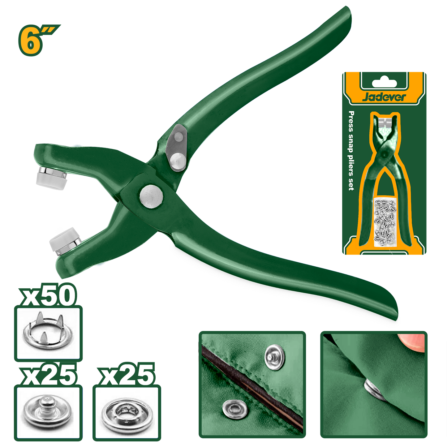 مكبس حلقات كبير مع 100 حلقة من جادايفر Jadever