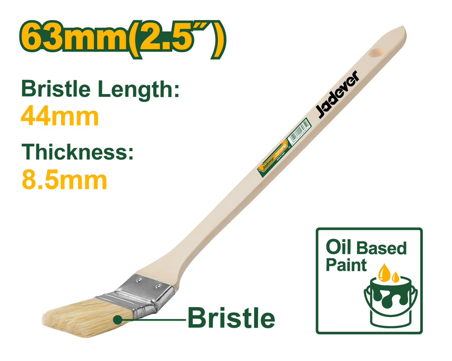 Jadever فرشاة دهان برأس منحني من جاديفير