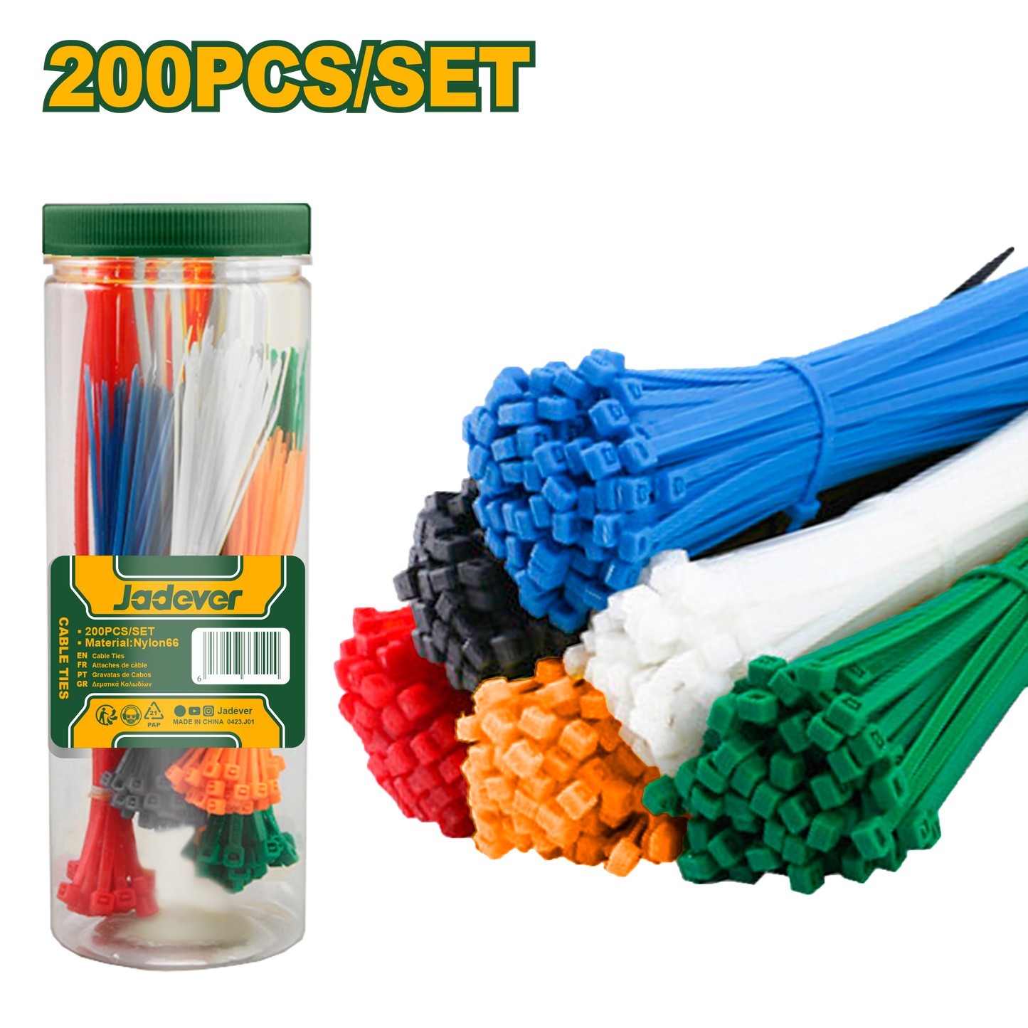 كيبل تاي ملون من جادايفر Jadever