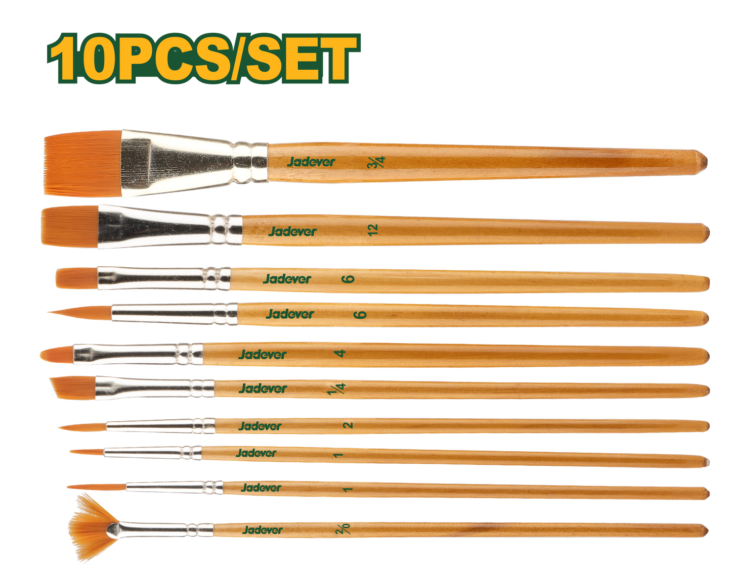 طقم فراشي رسم 10 قطع من جادايفر Jadever