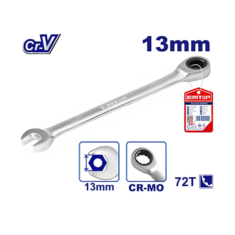 مفتاح شد مزدوج مع رأس حلقي للتدوير 13 مم EMTOP ECSPAR131