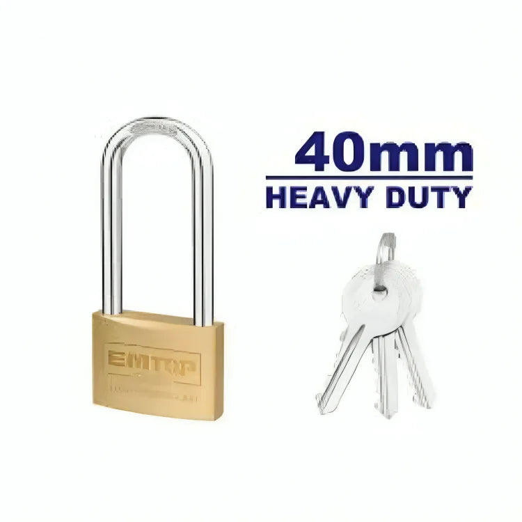قفل نحاس بحلقة طويلة 40 مم EMTOP EPDKB4021L
