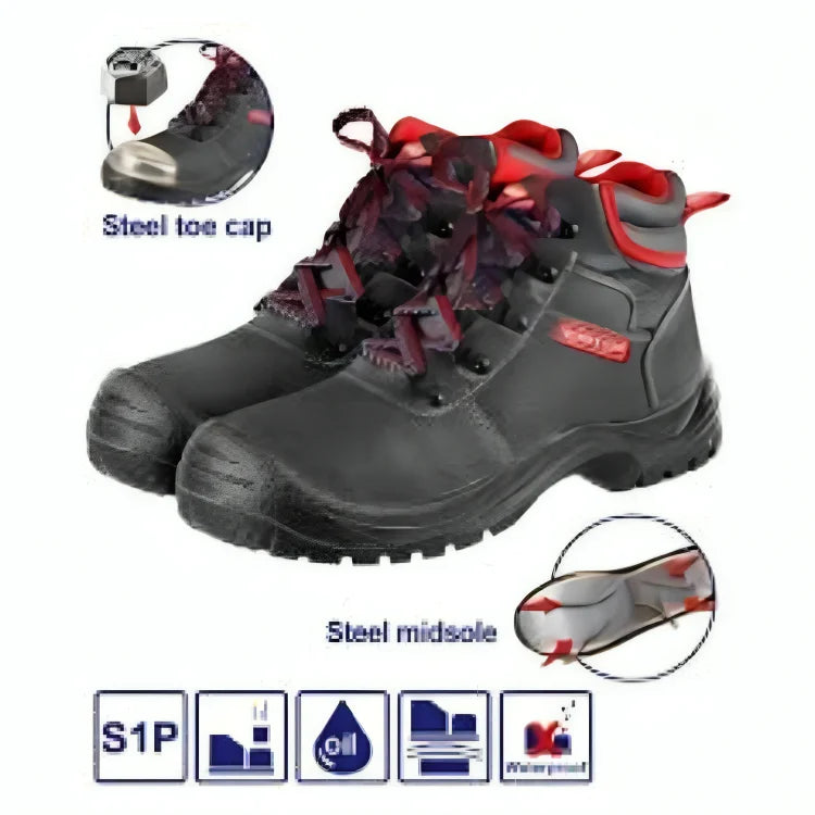 حذاء سيفتي جلد برقبة من EMTOP