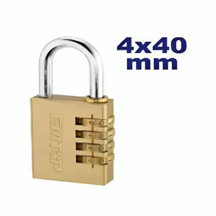 قفل أمان رقمي من النحاس 40 مم بـ4 أرقام EMTOP EPDKC4043