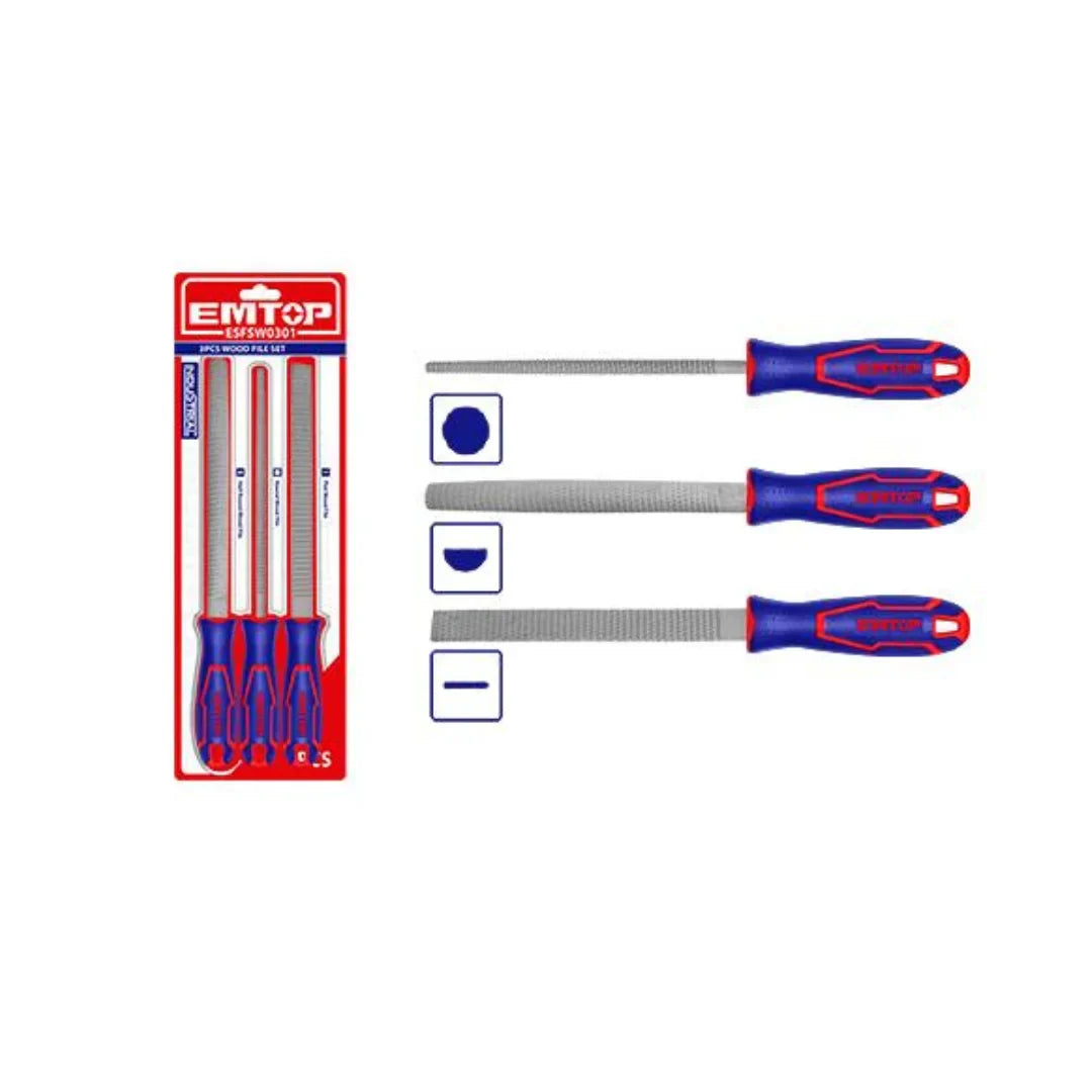 مبرد خشب عدد 3 قطع EMTOP ESFSW0301