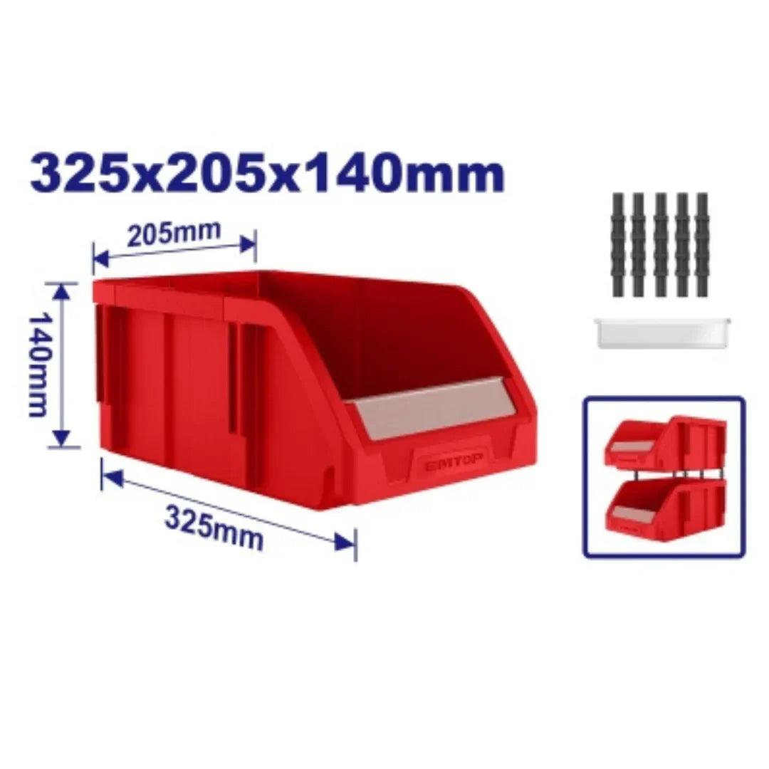 علبة تخزين براغي مقاس 325x205x140 مم EMTOP EMTB0303