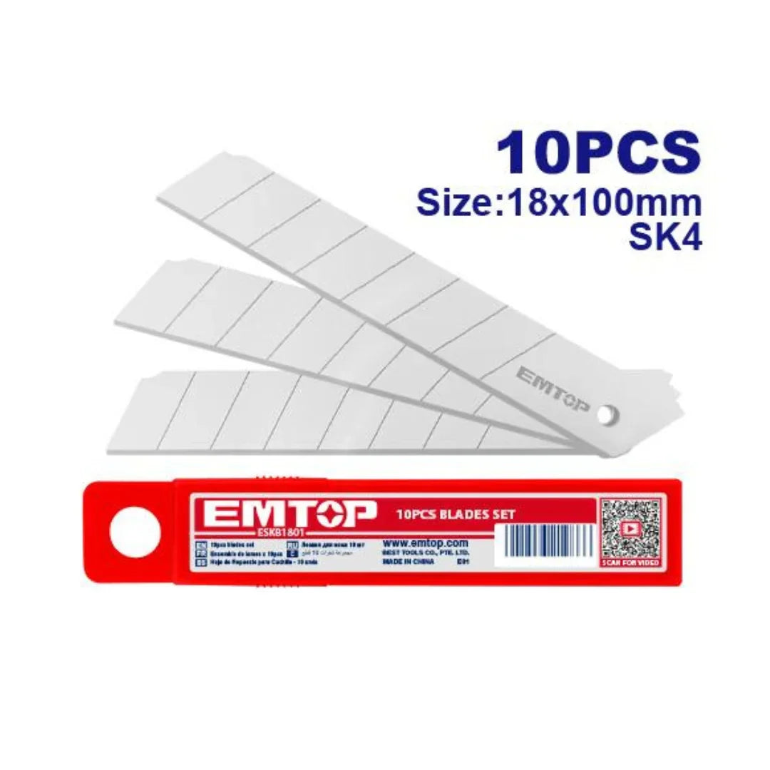 شفرات مشرط عريض 18 مم EMTOP ESKB1801 SK4