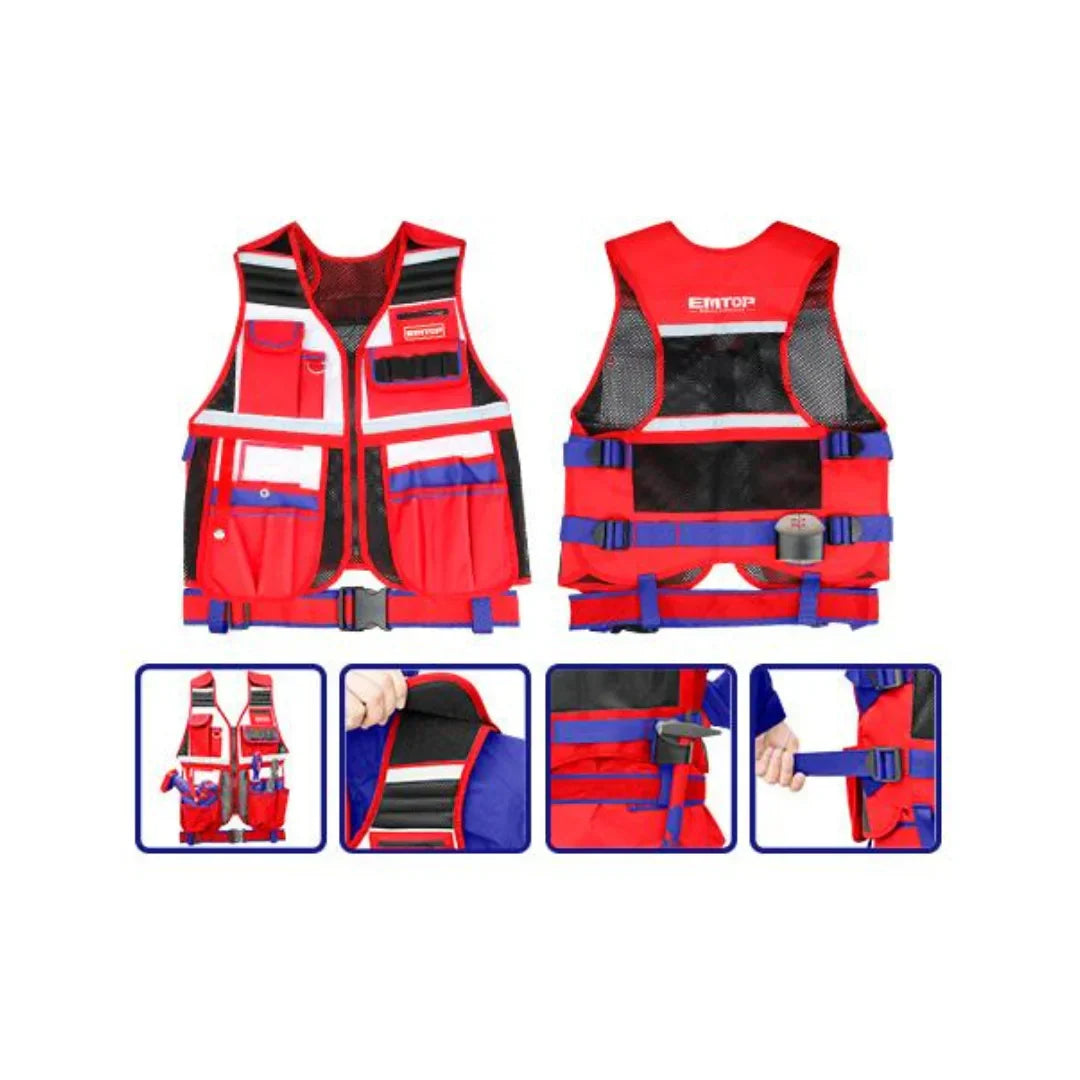 سترة الأدوات مكونة من 14 جيبه EMTOP ETVT1701