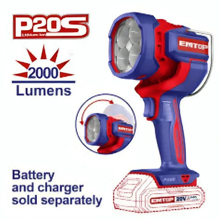 مصباح عمل لاسلكي بقدرة 20 فولت - EMTOP ELWLI2088