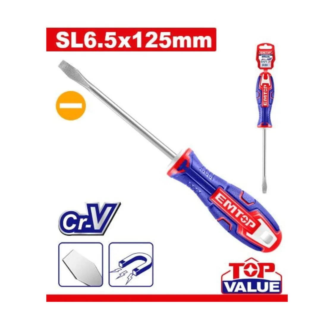 مفك عادي EMTOP ESDRSL6125 Slotted