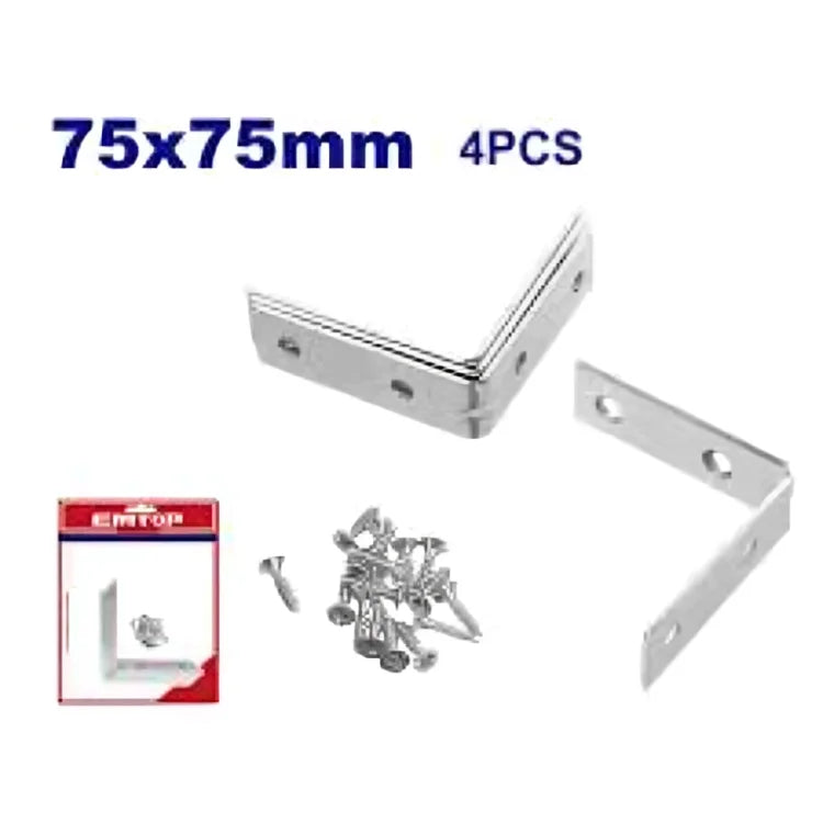زوايا تثبيت 7.5×7.5 – طقم 4 قطع EMTOP EMCY2K75
