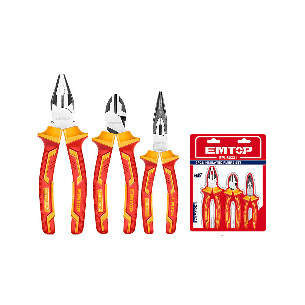 طقم زراديات و قطاعة كهزبائي معزل مكون من 3 قطع EMTOP EPLS0331