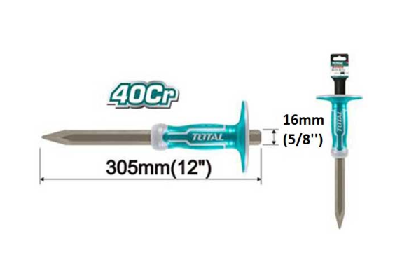 ازميل بوز16 ملم* 30 سم من Total