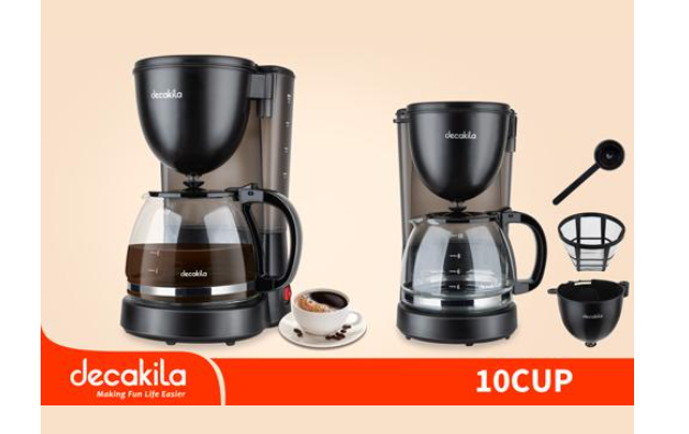 محضرة قهوة امريكي 10 كوب 1.25 لتر من ديكايلا-DECAKILA