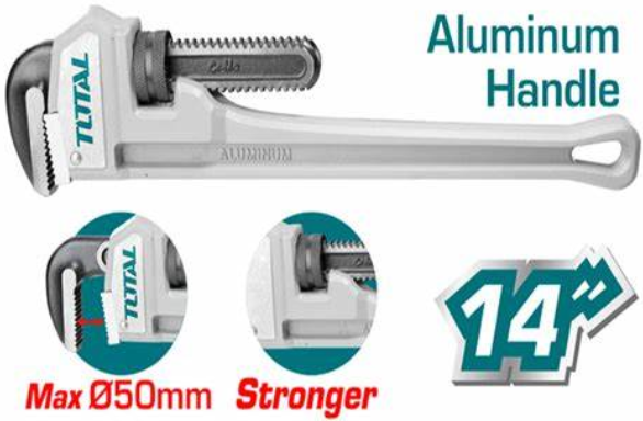 مفتاح موسير  بيد من المنيوم 14" من TOTAL