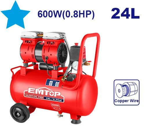 كمبريصه هواء صامت EMTOP سعة 24L