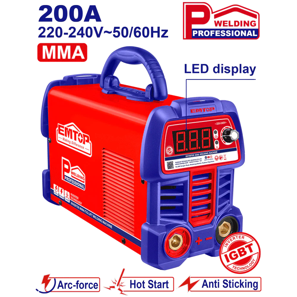 آلة لحام MMA عاكسة EMTOP 200A