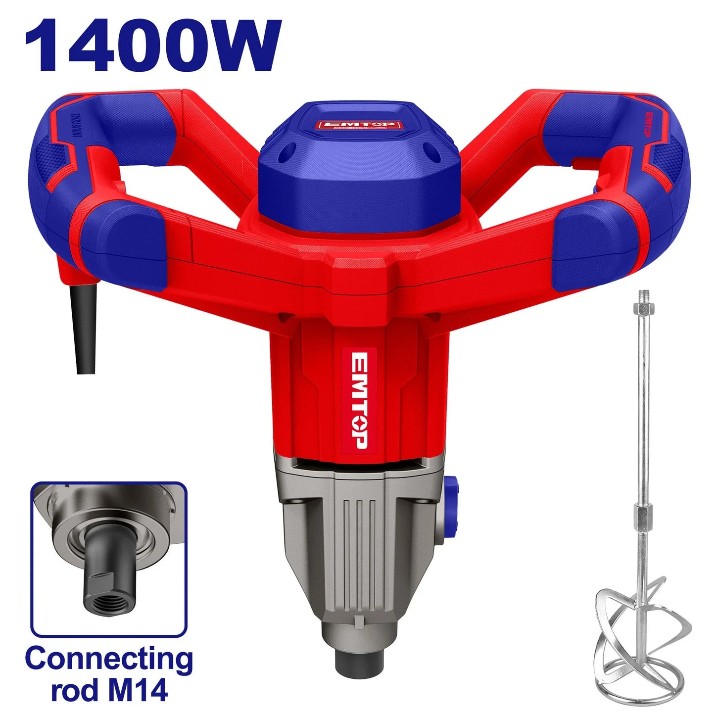 خلاط كهربائي EMTOP بقوة 1400W