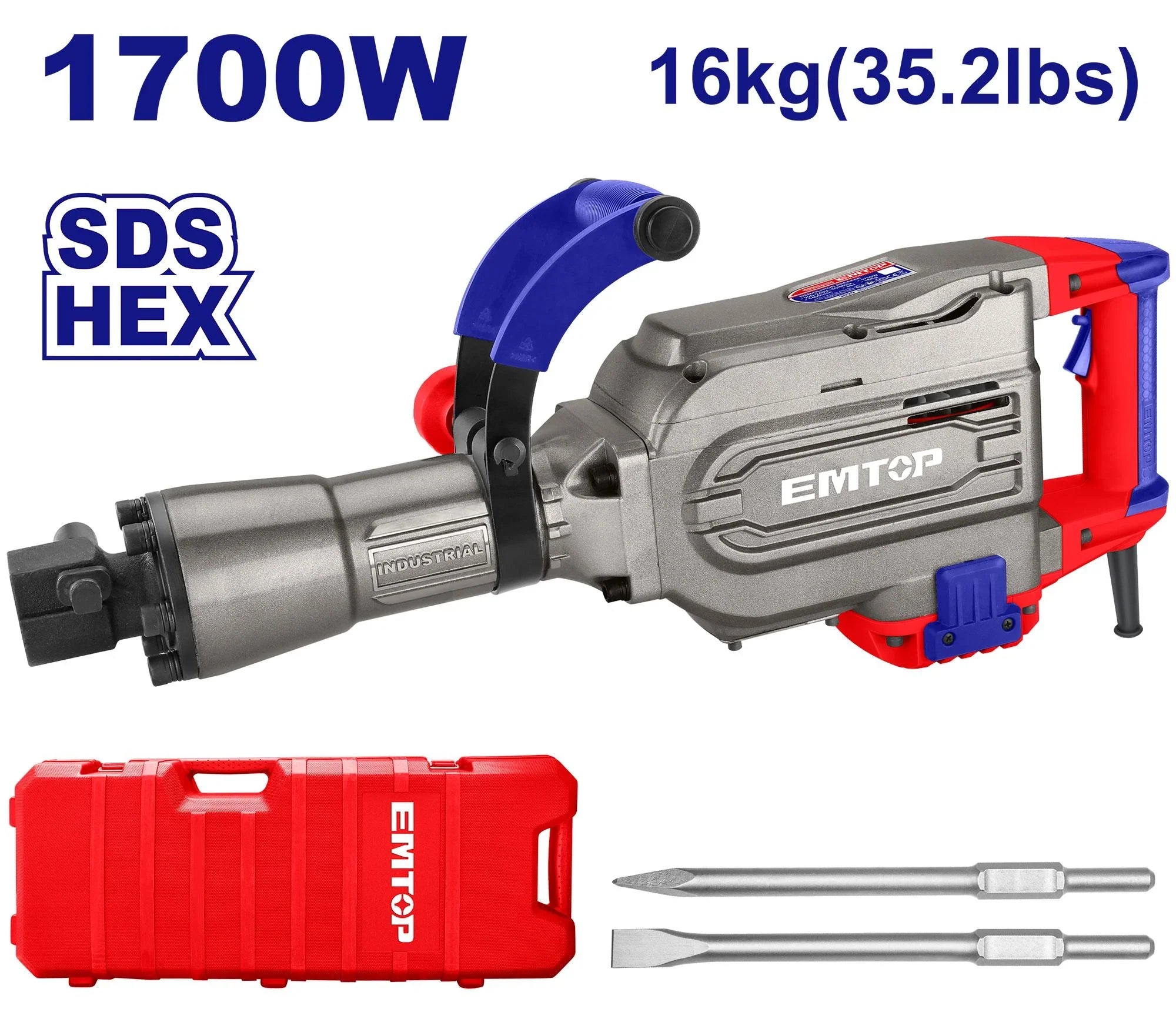 همر تكسير كهرباء EMTOP 1700W  16Kg
