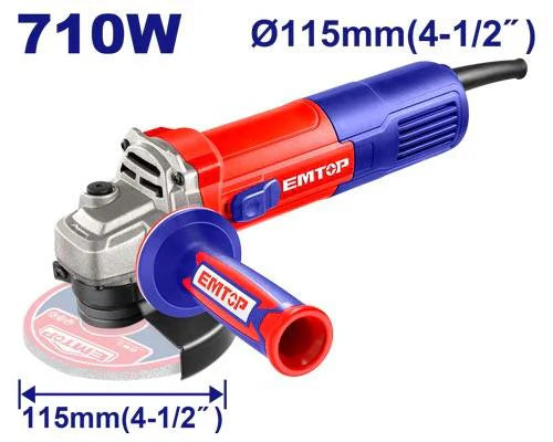 مطحنة زاوية EMTOP 710W 115mm
