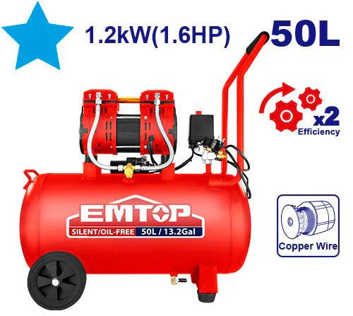 ضاغط الهواء الصامت الخالي من الزيت من EMTOP