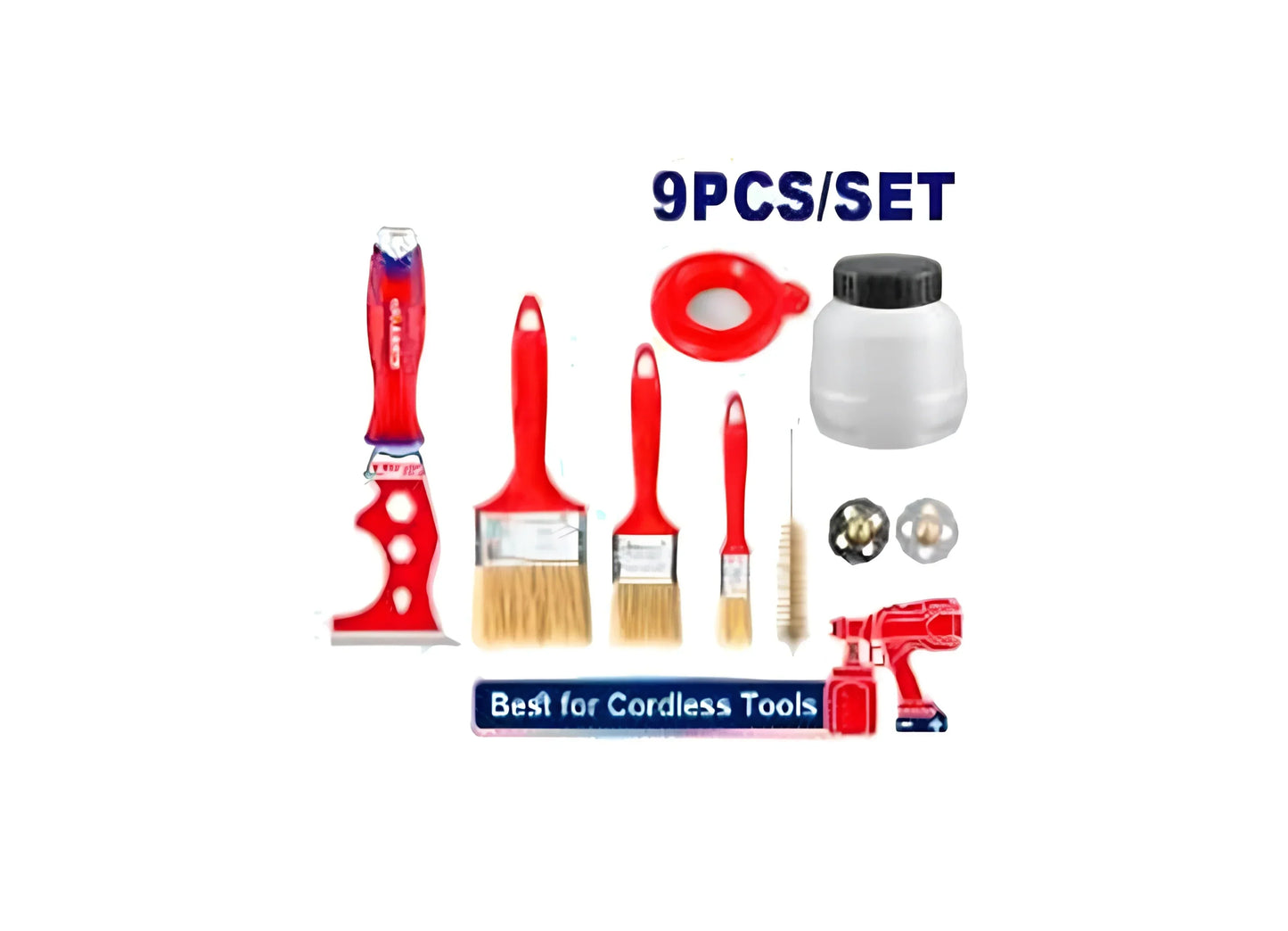 مجموعة أدوات طلاء  مكونة من 9 قطع  - EMTOP EMGF0019