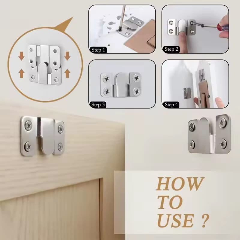 حوامل تثبيت مخفية من الستانلس ستيل – تعليق قوي وآمن للصور والمرايا ورؤوس الأسرّة (10 قطع)