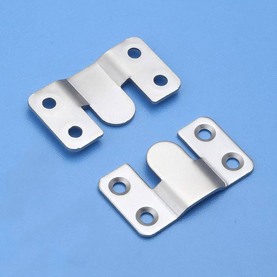 حوامل تثبيت مخفية من ستانلس ستيل – تعليق قوي وآمن للمرايات والمرايا ورؤوس الأسرّة (10 قطع)