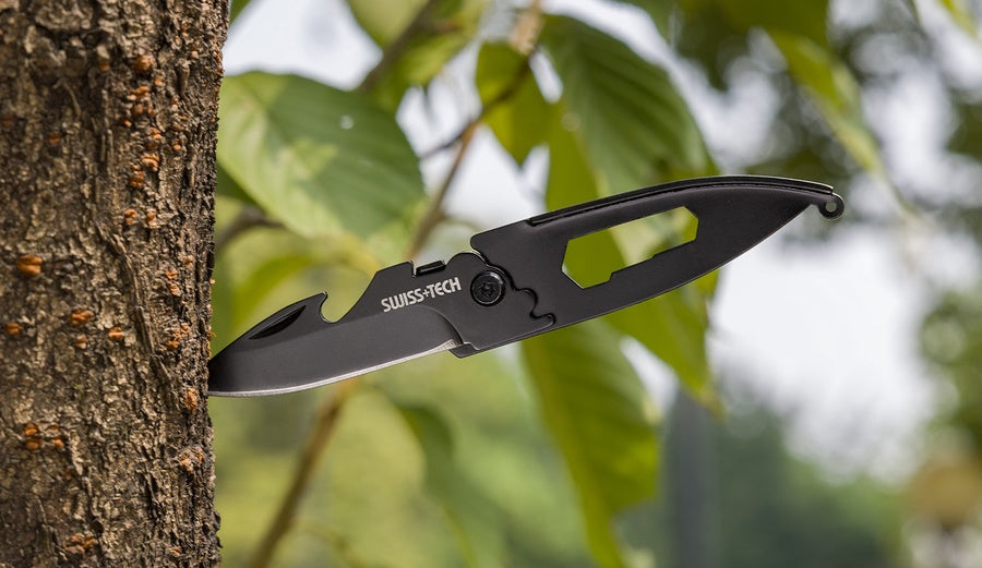 ميدالية سكين طوي متعددة الوظائف 7 في 1 – ST45019 | 7-IN-1 Slim Folding Keychain Knife – ST45019