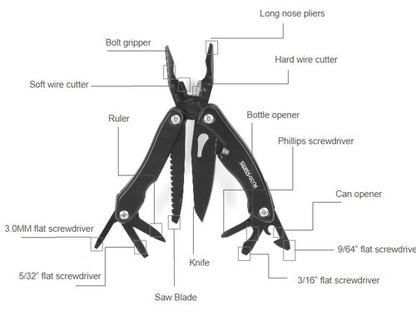 زرادية متعددة الوظائف 14 في 1 – SWISS+TECH ST021002 | سويس+تك زرادية متعددة الأدوات 14 في 1 – ST021002