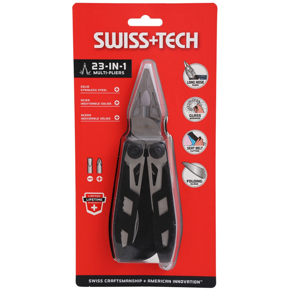 أداة متعددة الوظائف 23 في 1 – SWISS+TECH ST021003 | سويس + تك 23 في 1 كماشة متعددة ST021003
