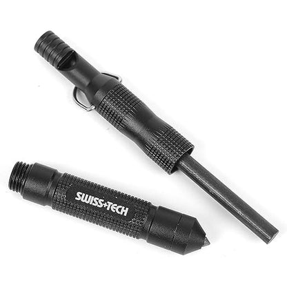 أداة متعددة 6 في 1 مع أداة إشعال النار وكاسر زجاج وصفارة طوارئ – Swiss+Tech ST029006 | Swiss+Tech ST029006 6-IN-1 Multi-Tool, Fire Starter, Glass Breaker and Emergency Whistle