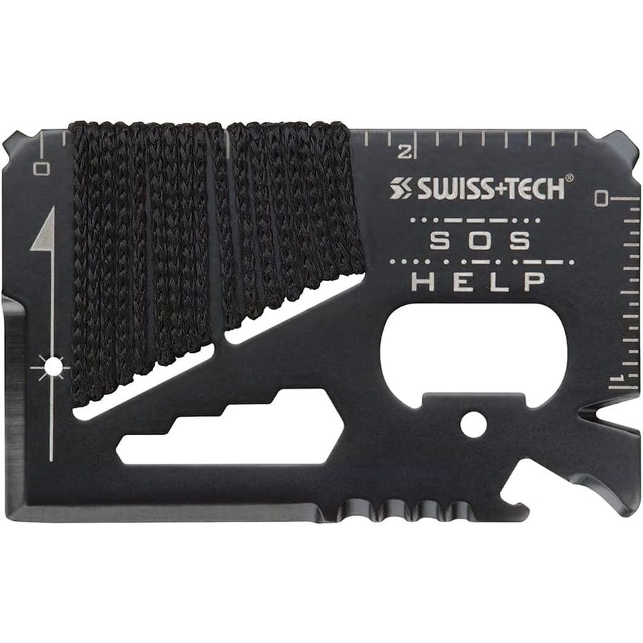 أداة محفظة متعددة الوظائف 17 في 1 من Swiss+Tech – ST33329 | Swiss+Tech ST33329 17-in-1 Wallet Multi-Tool with Screwdrivers, Wrenches, Rope Cutter & Knives