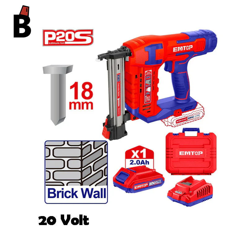 دبّاسة و مسمار كهربائية لاسلكي - EMTOP ELSTLI3808