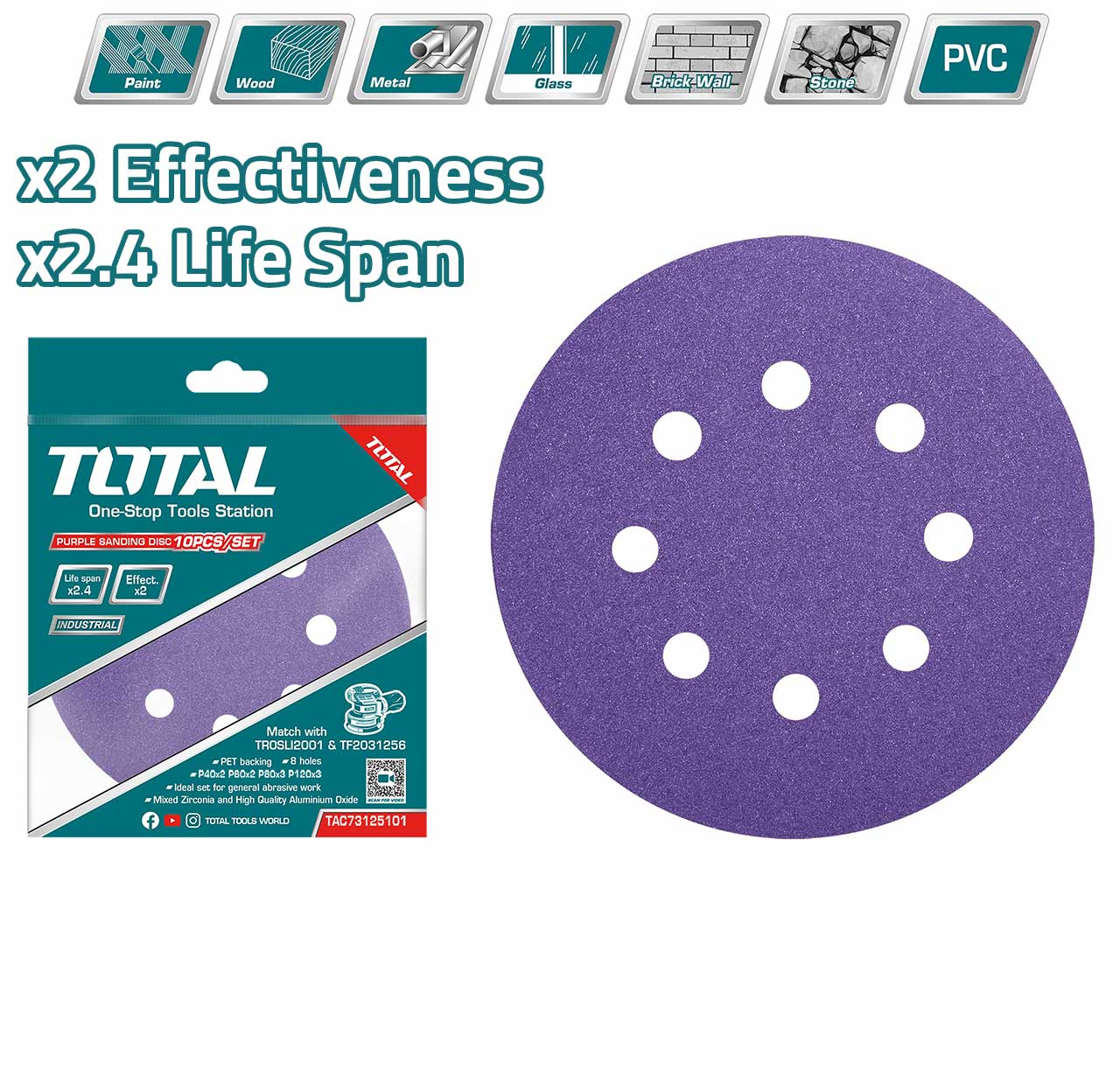 ورق حف دائري للبولش والتلميع  من Total