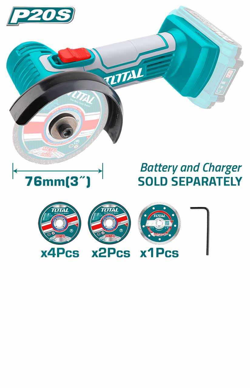 صاروخ شحن 20 فولت 3 انش بدون بطاريات من Total