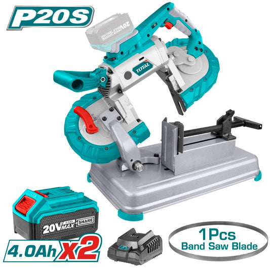 منشار مواسير شحن مع 2 بطارية 4 امبير وشاحن من Total